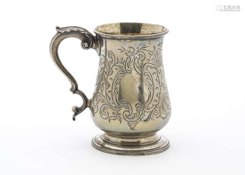 A Victorian silver tankard by JE