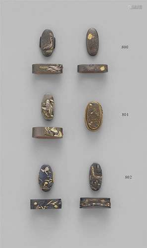 Two shakudô fuchi-kashira. 18th/19th century