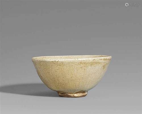 An Agano chawan. Edo period