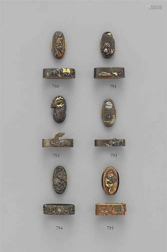 A copper fuchi-kashira. 18th/19th century