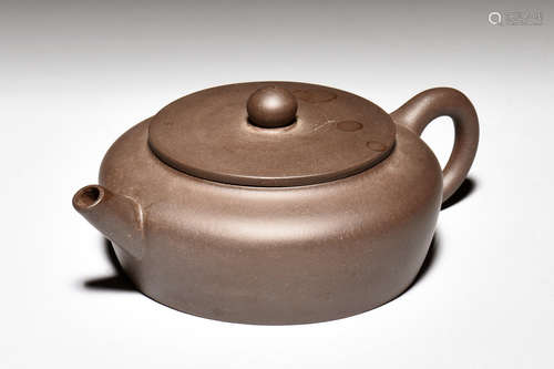 YIXING ZISHA COMPRESSED TEAPOT