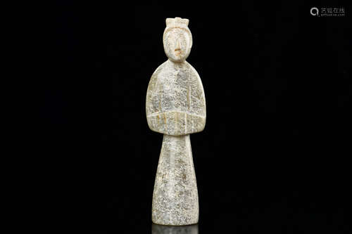 JADE CARVED 'MAN' FIGURE