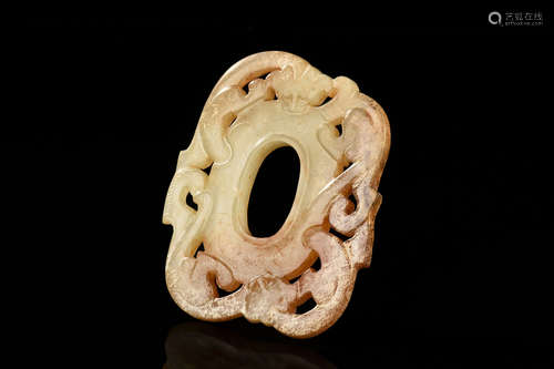 JADE CARVED 'CHILONG' PENDANT