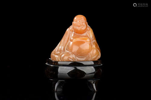 TIANHUANG SOAPSTONE CARVED MAITREYA BUDDHA