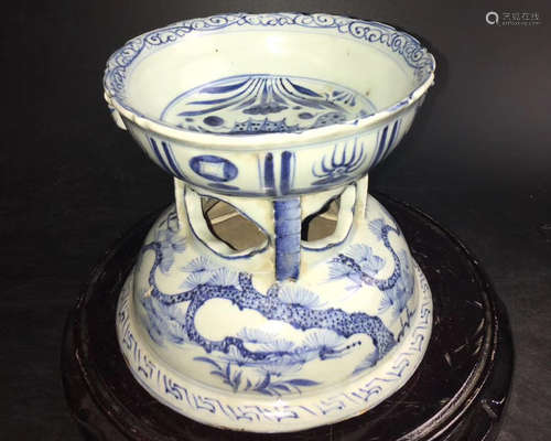 BLUE AND WHITE DISH