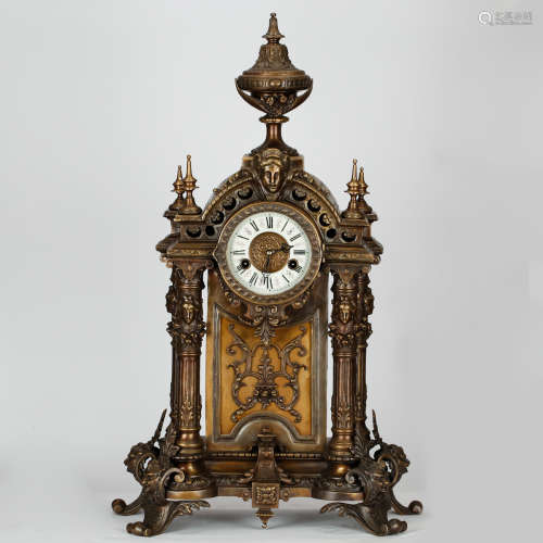 WESTERN BRONZE CLOCK