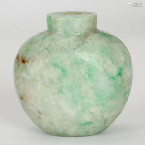 CHINESE JADEITE SNUFF BOTTLE