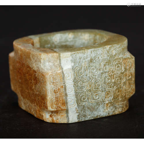 CHINESE ARCHAIC JADE CONG