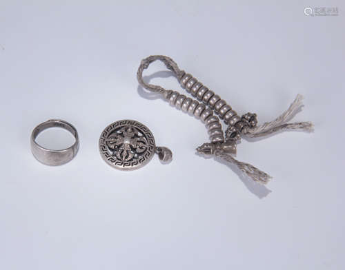 THREE SILVER ITEMS REPUBLIC PERIOD