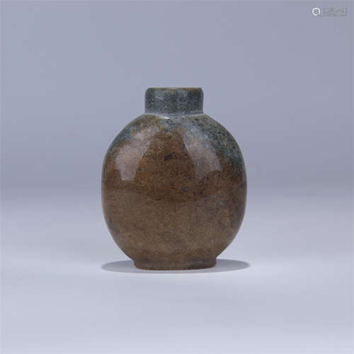 CHINESE STONE CARVED SNUFF BOTTLE