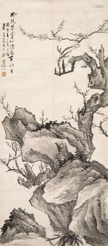 金心兰（1841～1909） 丙午（1906）年作 墨梅 镜心 水墨纸本