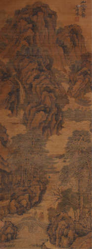 石涛（1642～约1707）（款） 山水清音 立轴 设色绢本