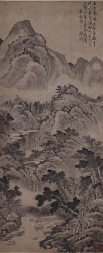 龚贤（1618～1689） 丘壑胸中图 立轴 设色纸本
