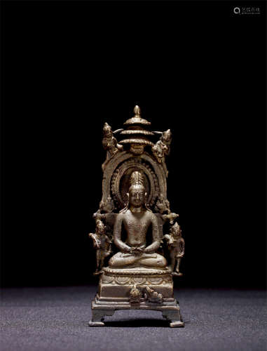 9-10世纪 无量寿佛 合金铜