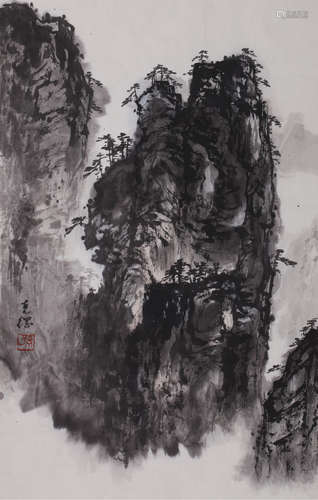 孙克纲（b.1923 ） 云山图 镜心 设色纸本