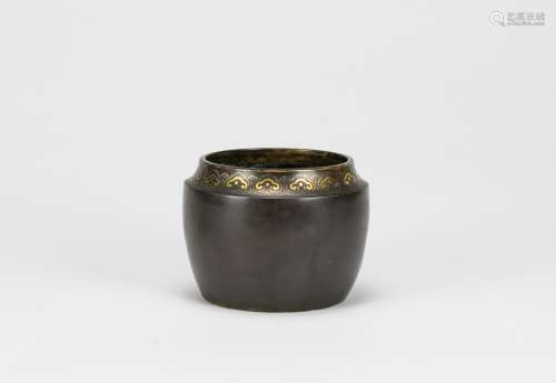 Qing A Bronze Inlaid Silver And Gold ‘Ruyi’ Censer