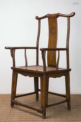 A Chinese Huanghuali Wood Chair