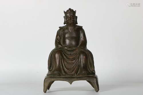 A Chinese Bronze Buddha Statue.