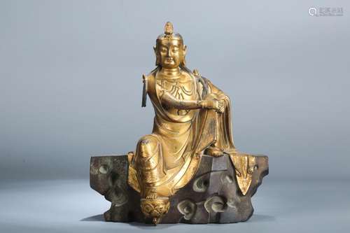 A Chinese Gilt Bronze Buddha Statue