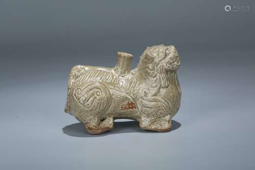 A Chinese Glazed Porcelain Foo Dog Decoration 