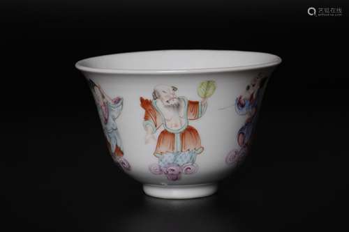 A Chinese Famille-Rose Cup.