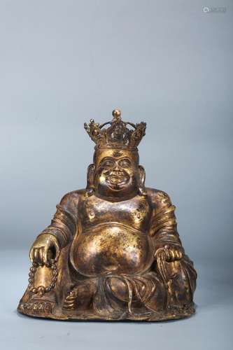 A Chinese Gilt Bronze Buddha Statue