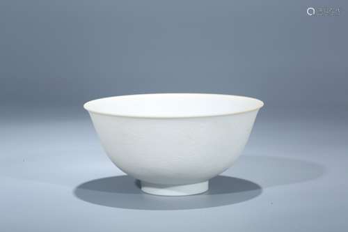 A Chinese Whitre Galzed Porcelain Bowl