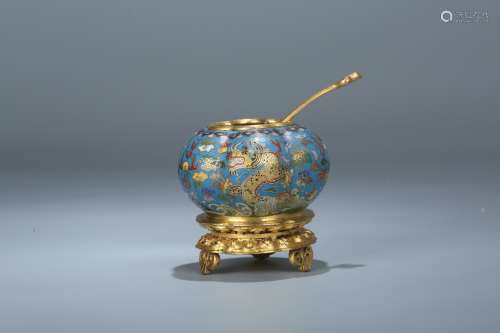 A Chinese Cloisonne Water Pot