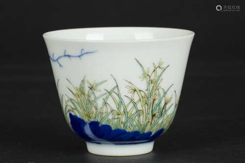 A Chinese Famille Rose Porcelain Cup