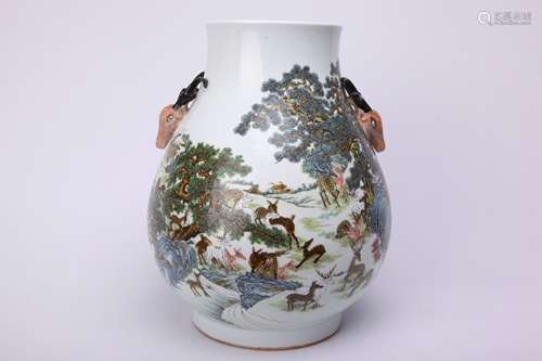 A Chinese Famille Rose Porcelain Jar