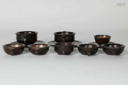 A Group of Chinese Zitan Cups