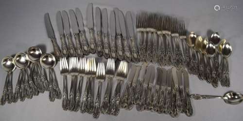 73 PIECES TOWLE STERLING SILVER FLATWARE SERVICE FOR TWELVE: