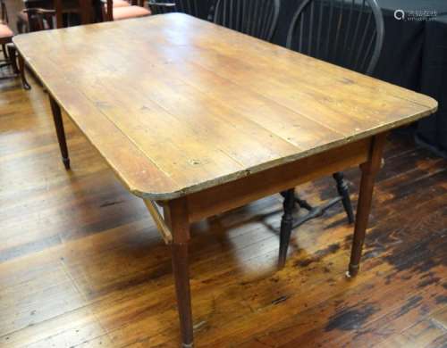 LARGE PINE FOLDING WORK TABLE/KITCHEN TABLE: