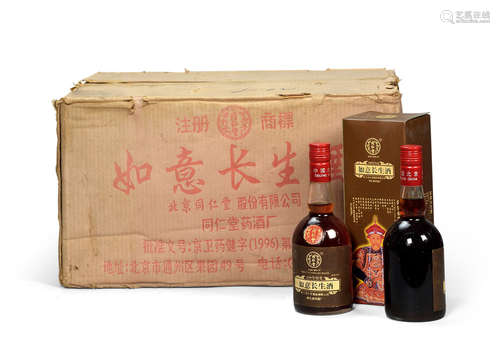 2000年 原箱北京同仁堂如意长生酒 500ML