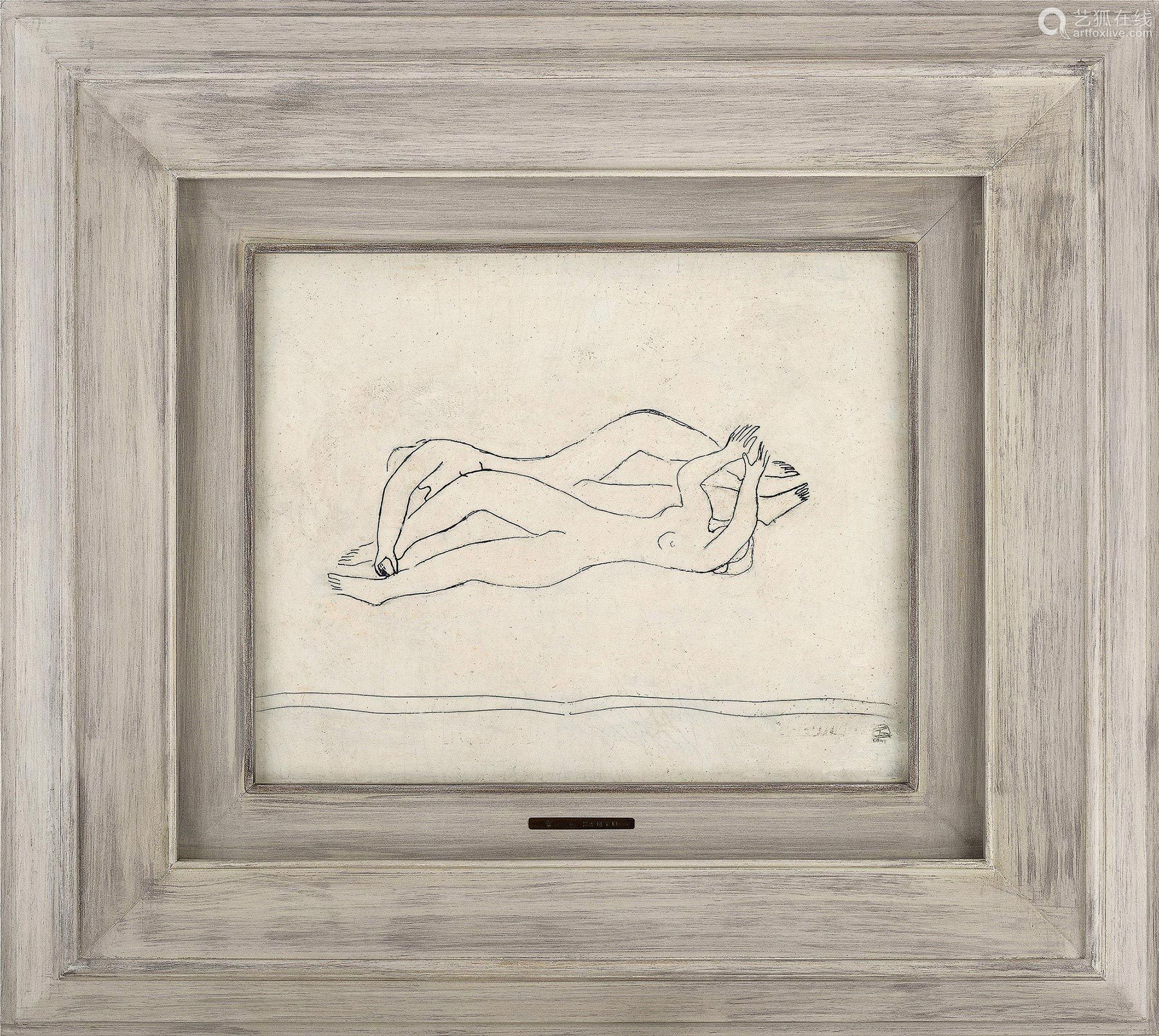 常玉 1900 1966 1940年代双裸女 盘腿裸女 双面画 墨 油彩纤维板 Deal Price Picture 常玉 1900 1966 1940年代双裸女 盘腿裸女 双面画 墨 油彩纤维板 Deal Price Picture