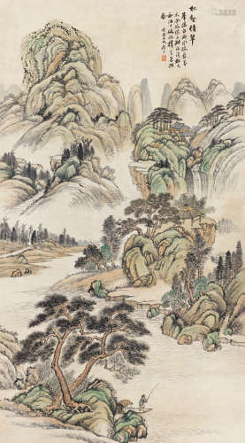 顾沄（1835～1896） 松壑积翠 立轴 纸本