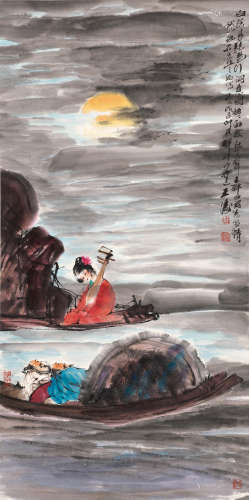 王涛（1943～） 2008年作 琵琶词意 立轴 纸本