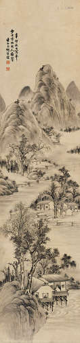 何维朴（1842～1922） 山水 立轴 纸本