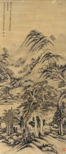 张宗苍（1686～1756）（款） 1732年作 山水 立轴 纸本