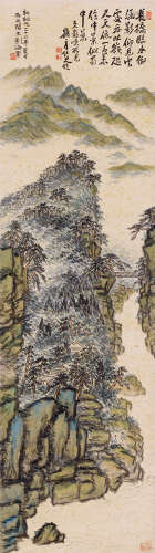 刘海粟（1896～1994） 1933年作 山水 立轴 绢本
