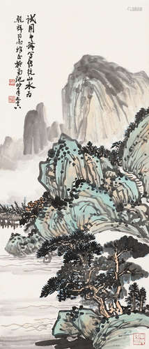 施南池（1908～2003） 山水 立轴 纸本