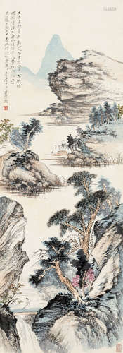 唐云（1910～1993） 山水 立轴 纸本