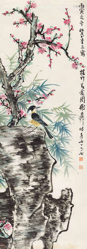 谢稚柳（1910～1997） 花鸟 镜片 纸本