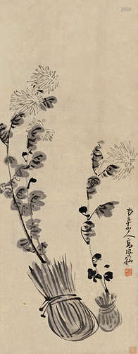 高凤翰（1683～1749））（款） 花卉 立轴 纸本