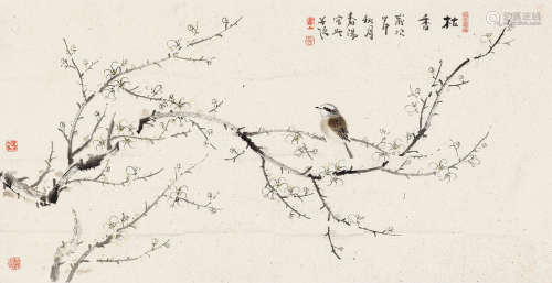 霍春阳（1946～） 2004年作 花鸟 单片 纸本