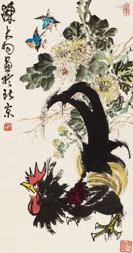 陈大羽（1912～2001） 大吉 立轴 纸本