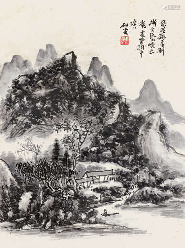 黄宾虹（1865～1955） 山水 立轴 纸本
