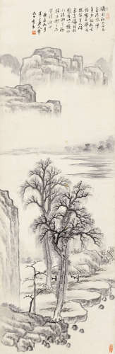 陈半丁（1876～1970） 山水 立轴 纸本