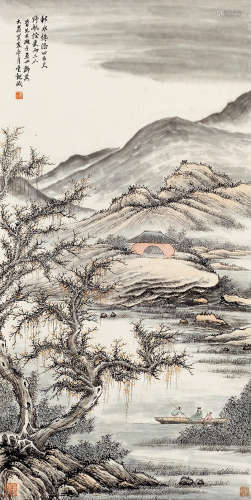吴观岱（1862～1929） 山水 立轴 纸本