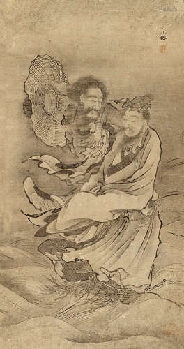 吴伟（1459～1508） 人物 立轴 纸本